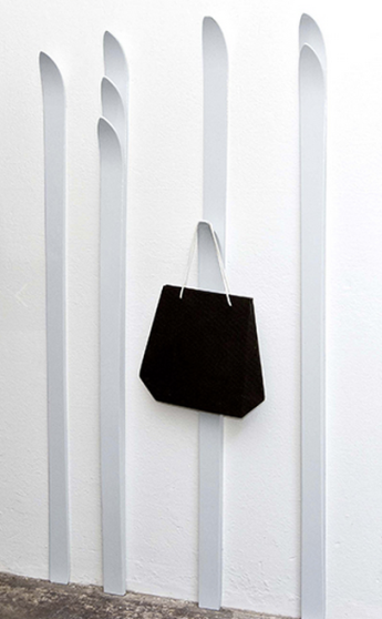 clothes hanger form abandoned skis design by Doppio Spazio